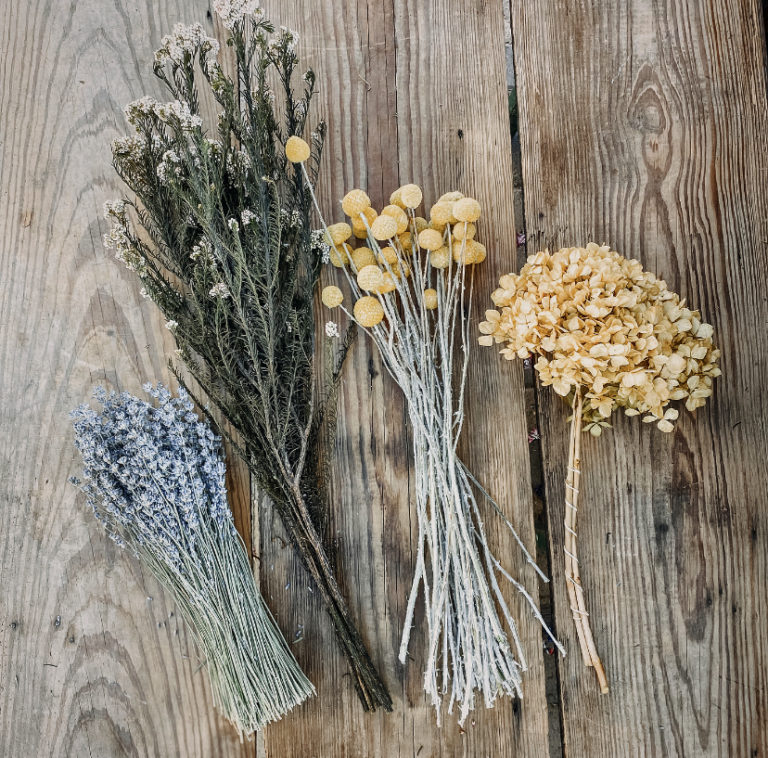 What’s the difference between a dried floral and a “preserved” floral?