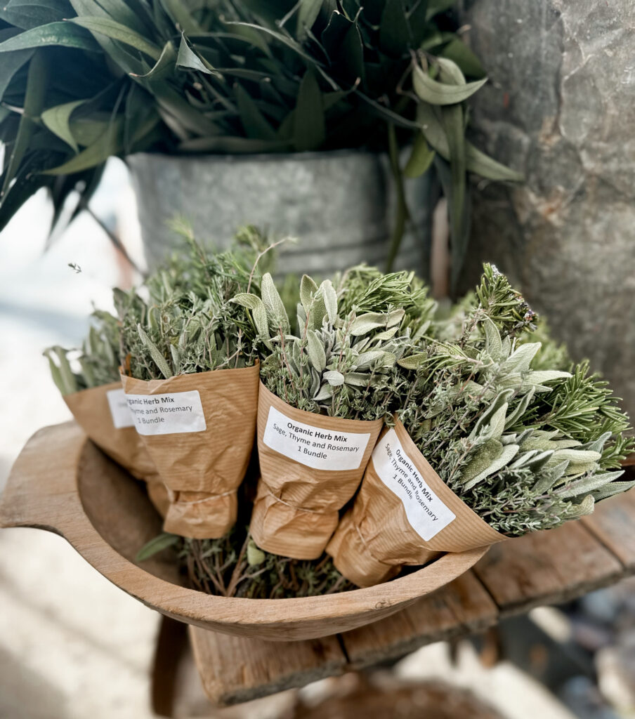 Farm fresh Organic Herb Mix from JR Organics Farm at Grange Garden Market