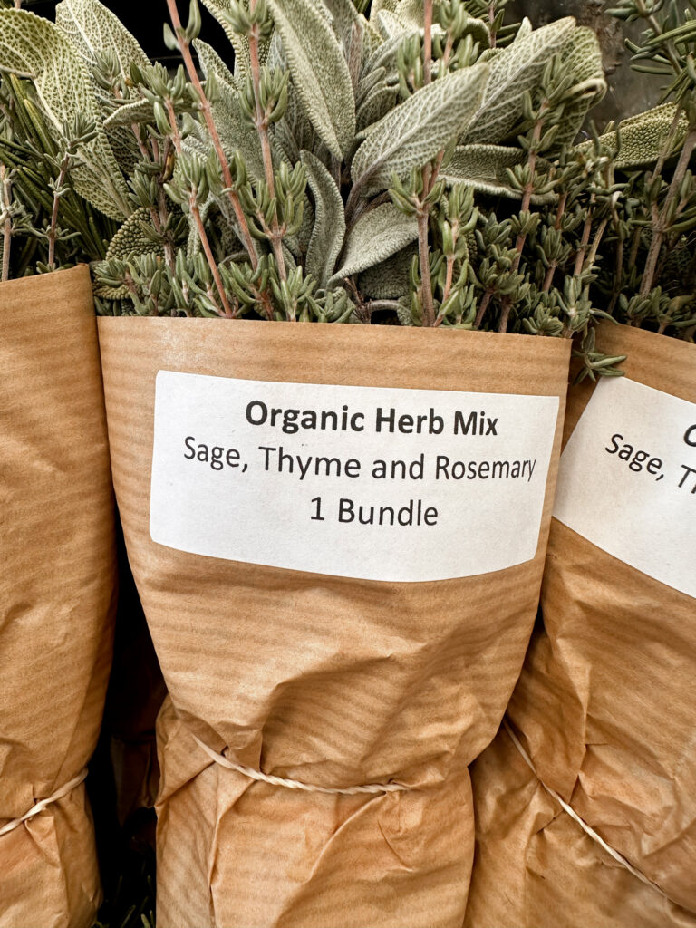Farm fresh Organic Herb Mix from JR Organics Farm at Grange Garden Market