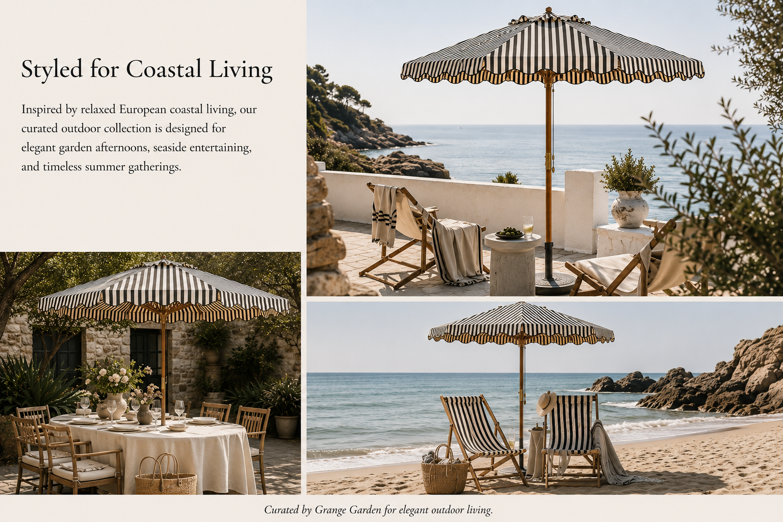 Coastal living terrace umbrella collection